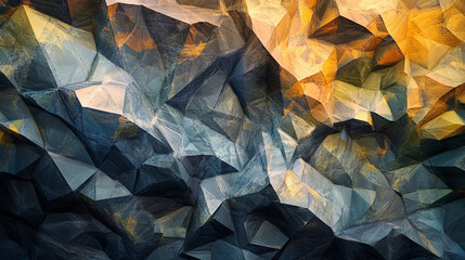 Poster - Colorful abstract geometric shapes create a dynamic texture with gradients and angles