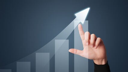 Poster - Analyzing growth trends business environment data visualization corporate strategy professional perspective performance metrics for success