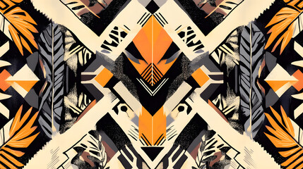 black and white pattern green mix  background wallpaper 4K