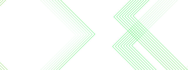 Aufkleber - Minimalist Abstract Green Gradient Lines with Chevron Design on White Background. Modern Geometric Illustration for Digital Art and Creative Projects. Blue gradient geometric lines pattern