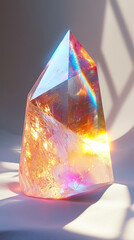 Wall Mural - Iridescent Crystal  Gemstone  Aura Quartz  Energy  Spiritual Healing