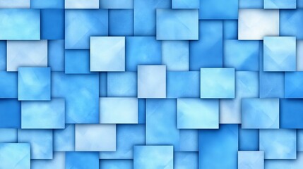 Poster - Abstract Blue Square Pattern Background Texture