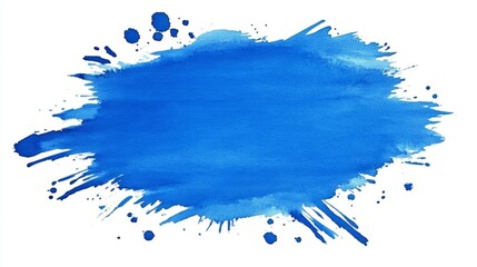 Poster - Abstract Blue Watercolor Splash Background Design