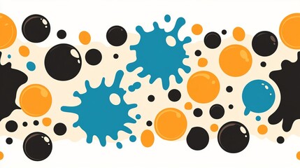Poster - Abstract Bubble and Splash Pattern Design
