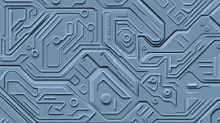 Poster - Abstract Circuit Board Texture Design Pattern