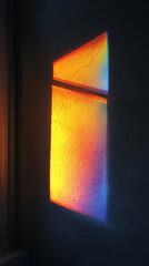 Wall Mural - Rainbow Light Through Window on Wall
