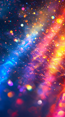 Wall Mural - Vibrant Colorful Bokeh Lights Background Texture