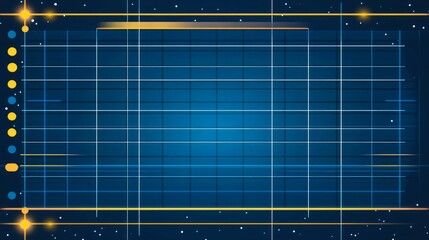 Poster - Abstract Grid Network Digital Interface Background