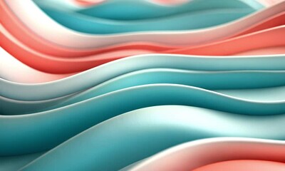 Poster - Highly Detailed Animation of Tessellating Geometric Patterns Expanding and Contracting Rhythmically with Smooth Color Transitions in Turquoise Pink and White