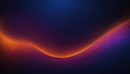 Poster - 3D abstract background with glowing flowing waves with particles 2
