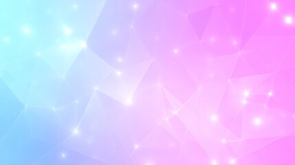 Poster - Abstract Pastel Geometric Background with Glowing Lights
