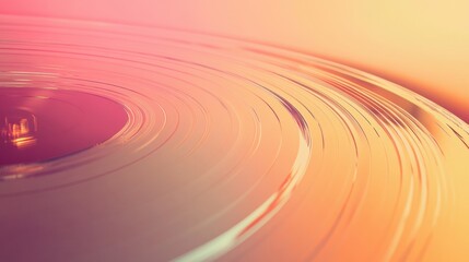 Aufkleber - Discover the charm of vintage 3D vinyl records with ample space for creative text placement. Generative AI