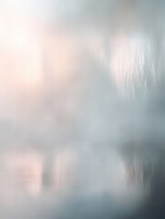 Leinwandbilder - Blurred reflections evoking human emotions with a soft backdrop for creative expression. Generative AI