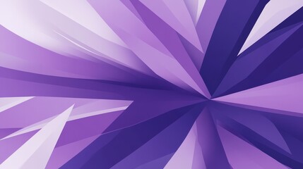 Poster - Abstract Purple Geometric Burst Design Radiating