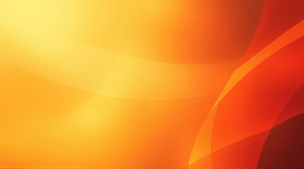 Poster - Abstract orange and yellow background with smooth curves creating dynamic movement