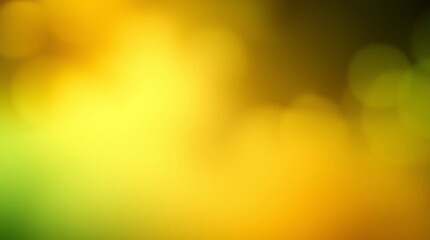 Aufkleber - Abstract blurred green and yellow gradient background creating soft bokeh effect