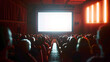 © Badisaba - A movie theater showcases a large screen with people