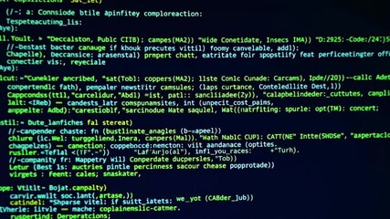 a close-up view of computer code displayed on a screen