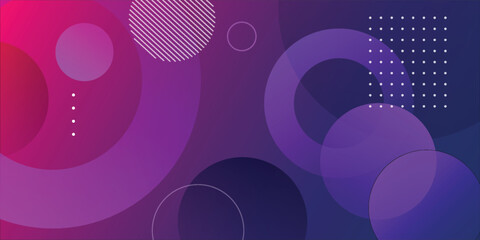 Wall Mural - Minimal geometric background. Dynamic shapes composition. Vector illustration