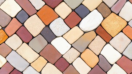 Poster - Colorful Stone Mosaic Wall Texture Background