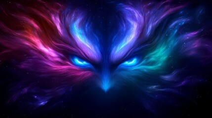 Poster - Cosmic Avian Nebula Celestial Bird of Prey