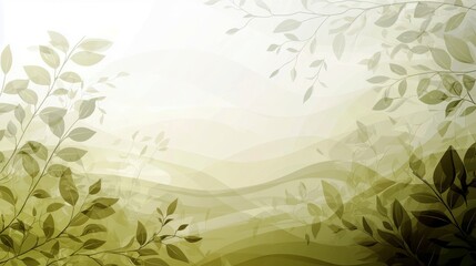 Poster - Subtle Green Leaf Background with Soft Hues for Nature-themed Design and Floral Inspiration in Digital Art and Graphic Projects