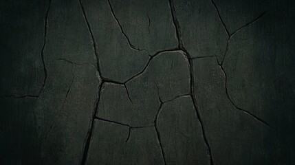 Poster - Dark Cracked Surface Texture Background Image (2)