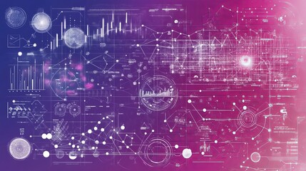 Poster - Data Visualization Complex Network of Charts and Graphs