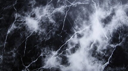 Poster - Elegant Black and White Marble Texture Design (1)