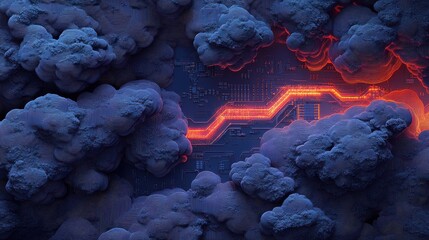 Poster - circuit cloud with server