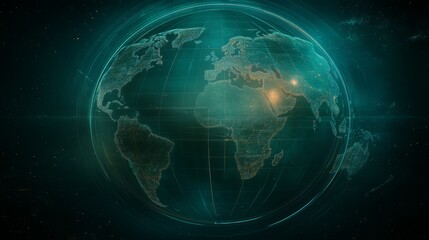 Poster - Global Network Data Visualization Digital Earth