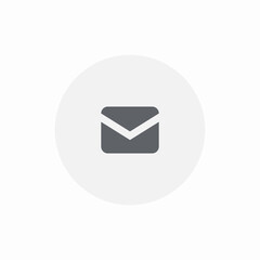 Poster - Mail message email envelope letter icon vector sign
