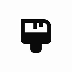 Poster - Floppy disk save storage data icon vector sign
