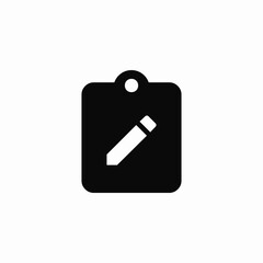 Poster - Edit pencil write note document icon vector sign
