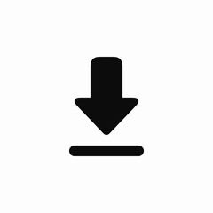 Poster - Download arrow data transfer system icon vector sign