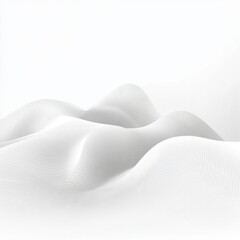 Poster - A serene composition of smooth white waves, evoking tranquility and simplicity.