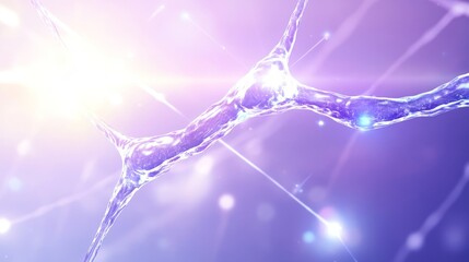 Poster - Microscopic Neural Network Visualization Abstract Art
