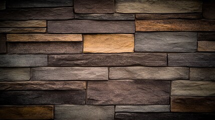 Poster - Multicolored Stone Wall Texture Background Image