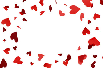 hearts confetti background
