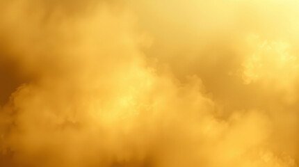 Poster - Golden cloudscape illuminating the sky during sunset
