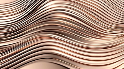 Poster - Dynamic corporate backdrop featuring flowing bronze lines, creating an elegant and modern atmosphere, ideal for presentations or digital media.