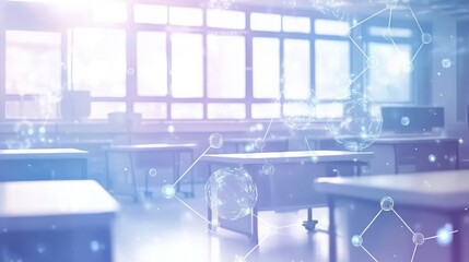 Poster - Creative Classroom Setting with Soft Light Atmosphere