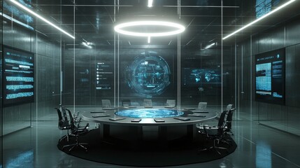 Poster - Modern Holographic Meeting Room with Collaborative Displays