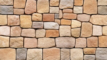 Poster - Rustic Brown Stone Wall Texture Background Image