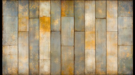 Poster - Rustic Metal Panel Wall Texture Background Design