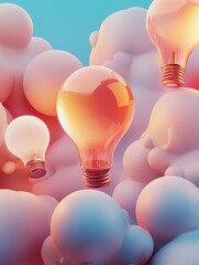 Poster - startup development abstract concept vector illustrations.
