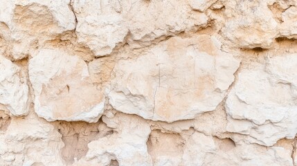 Poster - Textured Cream-Colored Stone Wall Background