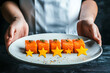 © masud - Chef's Exquisite Salmon Platter: A Culinary Masterpiece