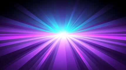 Poster - Vibrant Purple and Blue Light Burst Radiance