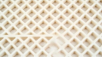 Poster - White Grid Pattern Texture Background Image